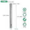 Unique Bargains Metal Skewers for Grilling 304 Stainless Steel Barbecue Skewers with Storage Tube 100 Pcs - 3 of 4