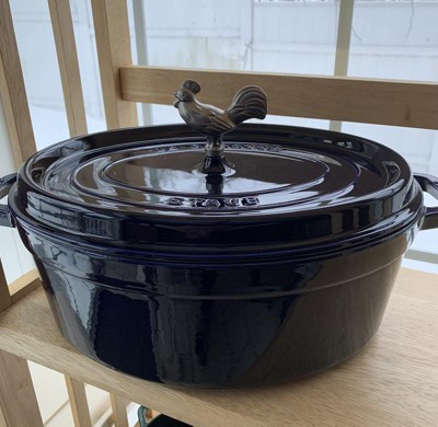 Staub Cast Iron Oval Cocotte · 7 QT