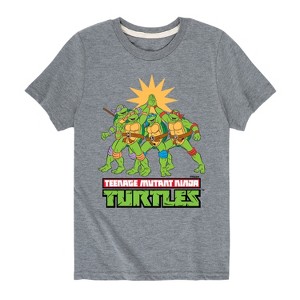 Boys' - Teenage Mutant Ninja Turtles - High Five Short Sleeve Graphic T-Shirt - 1 of 4
