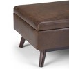Owen - Coffee Table Storage Ottoman - Distressed Chestnut Brown - 3 of 4