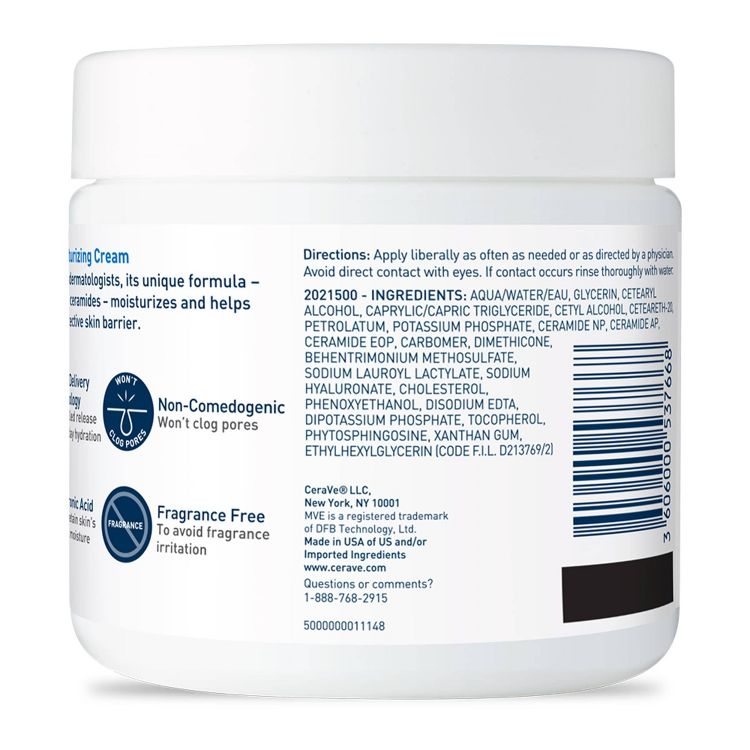 CeraVe Moisturizing Face & Body Cream for Normal to Dry Skin, 2 of 9