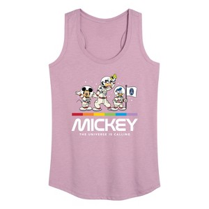 Women's - Disney - Mickey Universe Calling Graphic Racerback Tank - 1 of 4