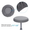 Unique Bargains Non-Slip Washable 11"-16'' Elastic Round Bar Stool Seat Cushions for Chair Stool 2 Pcs - 3 of 4