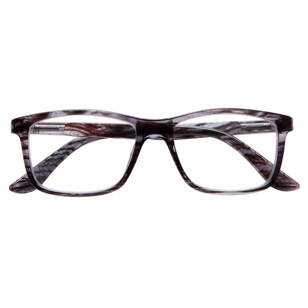 Photos - Glasses & Contact Lenses ICU Eyewear Novato Rectangle Reading Glasses - Gray +1.25