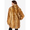 Roaman's Women's Plus Size Short Faux Fur Coat - 3 of 4