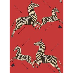 Brewster Denim Zebra Safari Scalamandre Self Adhesive Wallpaper : Target
