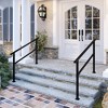 Famapy Adjustable Wrought Iron Handrail for 3-5 Steps �?Outdoor Stair Rail for Porch, Garden, Patio - image 2 of 4