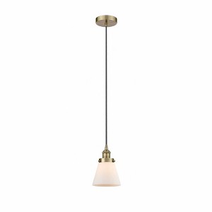 Cone - 1 Light Mini Pendant In Industrial Style-9.5 Inches Tall and 6.25 Inches Wide - 1 of 1