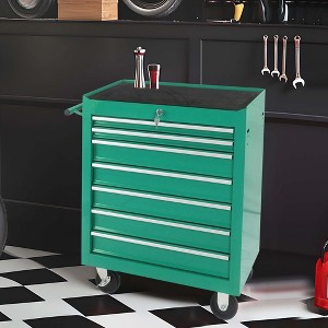 NicBex 7-Drawer Rolling Tool Chest Cabinet Mobile Tool Cart with Wheels and Storage for Garage and Warehouse - 1 of 4