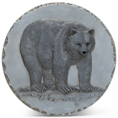 Nat & Jules Animal Character Dimensional Indoor Outdoor 12 inch Round Cast Resin Decorative Garden Stepping Stone, Patio, Walkway Sculpture Yard Art,