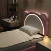 Nasitip Bed Frame with Drawer, Upholstered Platform Bed Frame with Adjustable Headboard, Wooden Slats Support, No Box Spring Needed - 2 of 4