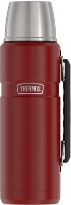 Thermos SK4000MR4 24-Ounce Stainless King Vacuum-Insulated Stainless Steel Drink Bottle (Matte Red)