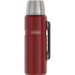 THERMOS Stainless King Vacuum-Insulated Beverage Bottle, 40 Ounce, Rustic Red - 1 of 4