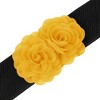 INSPIRE CHIC Women's Elastic Wide Double-Flower Stretch Corset Waist Belt 1 Pc - 2 of 4
