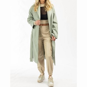 Women's OVERSIZE BELTED TRENCH COAT - Fore - 1 of 4