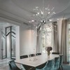 LLHZSY 8/9-Lights Modern Glam Crystal and Metal Sputnik Chandelier-Chrome - 2 of 4