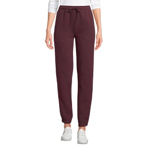 Lands' End Women's Serious Sweats High Rise Jogger Pants - 1 of 3