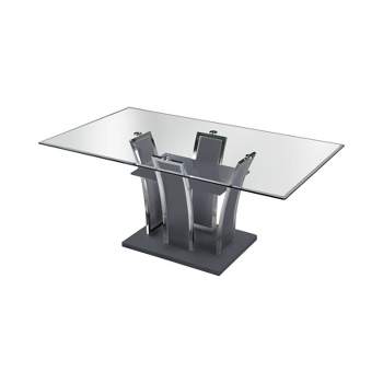 72" Lexinton Rectangle Glass Top Dining Table - HOMES: Inside + Out