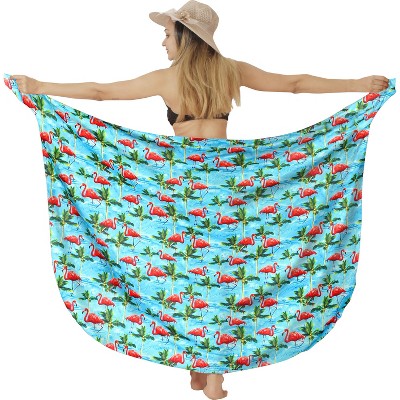 HAPPY BAY Women's Summer Beach Wraps Bikini Pareos Beachwear Cover-Up Skirt Swimwear Vacation Cover Up Sarong Coverups for the Beach One Size Allover