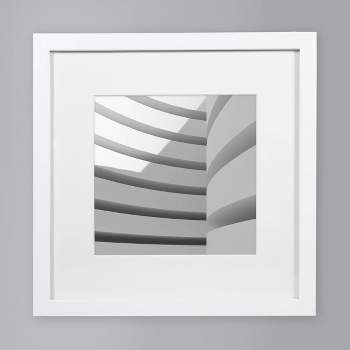 1pc Polyresin Photo Frame, Minimalist White Photo Frame For Home