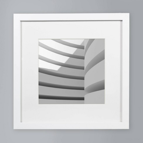 Gallery White Picture Frames with White Mats