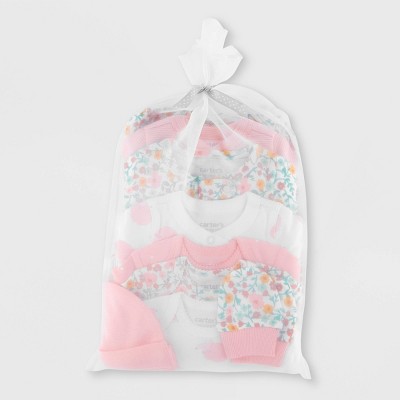 Image of Carter's Just One You® Baby Floral Layette Registry Pajama Set - Pink Newborn