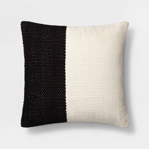 Square Colorblock Pillow Cream Black Project 62 Target