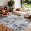 Area Rug Living Room Rug: Washable Modern Abstract Soft Thin Rug Indoor Floor No Slip Stain Resistant Carpet - 3 of 4