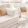 GDFStudio Meline Modern Teddy Upholstered Sectional Sofa with Cushions and Pillows - 4 of 4