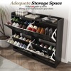 Large Shoe Storage Cabinet with 4 Flip Drawers, Narrow Shoe Cabinet for Entryway with Wooden Legs, Freestanding Hidden Shoe Rack Organizer for Hallway - 4 of 4
