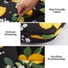 Japanese Futon Mattress, Thick Roll Up Tatami Floor Mat with Lemons and Leaves Pattern, Foldable and Portable Sleeping Mat - 4 of 4