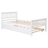 Whisen Twin Size Wood Platform Bed Frame with Trundle, with Headboard and Footboard - 4 of 4
