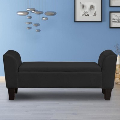 HOMLUX Mila Velvet Ottoman Bench with Storage
