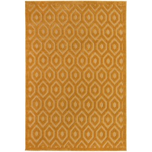 Unique Loom    Outdoor Trellis Textured Spatial Area Rug - 1 of 4
