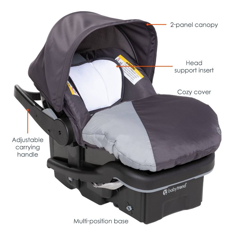 Baby Trend EZ Lift Infant Car Seat with Cozy Cover - Liberty Gray, 3 of 13
