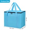 Unique Bargains Non-Woven Fabric Thermal Insulated Cool Warm Reusable Food Storage Bags 4 Pcs - 2 of 4
