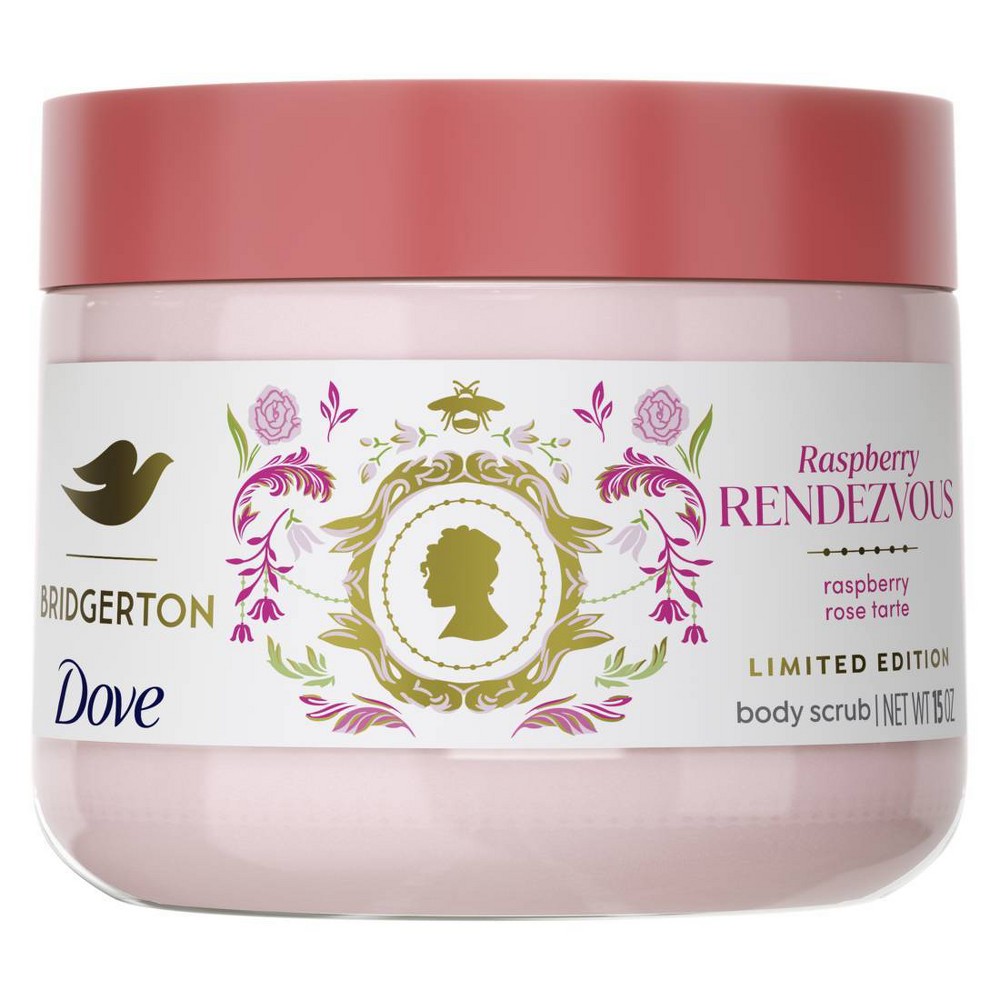 Dove Beauty Limited Edition Bridgerton Body Scrub - Raspberry Rendezvous - Raspberry and Vanilla Scent - 15oz