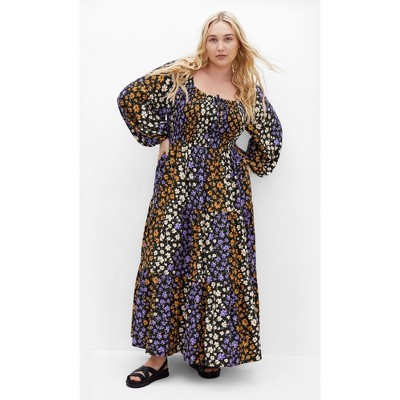 Women's Plus Size Alivia Maxi Dress - black | CITY CHIC