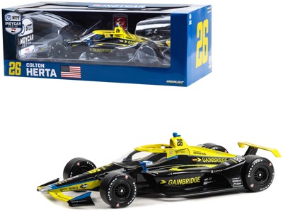Dallara IndyCar #26 Colton Herta "Gainbridge" Andretti Autosport "NTT IndyCar Series" 2023 1/18 Diecast Model Car by Greenlight