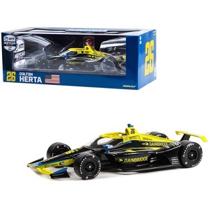 Dallara IndyCar #26 Colton Herta "Gainbridge" Andretti Autosport "NTT IndyCar Series" 2023 1/18 Diecast Model Car by Greenlight - 1 of 3