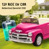 12V Kids Ride On Chevrolet 3100 Pickup Truck Electric Car Parents Control 3-Speed USB LED Bluetooth High Power 4.35 km/h Age 3+ - 3 of 4