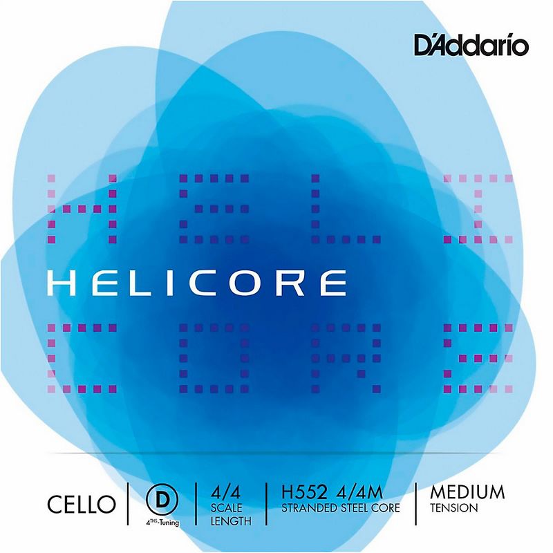 D'Addario Helicore Fourths Tuning Cello D String 4/4 Size, Medium, 1 of 2
