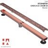 Linear Shower Drain -C06 Brushed Copper - 48 Inches - 3 of 4