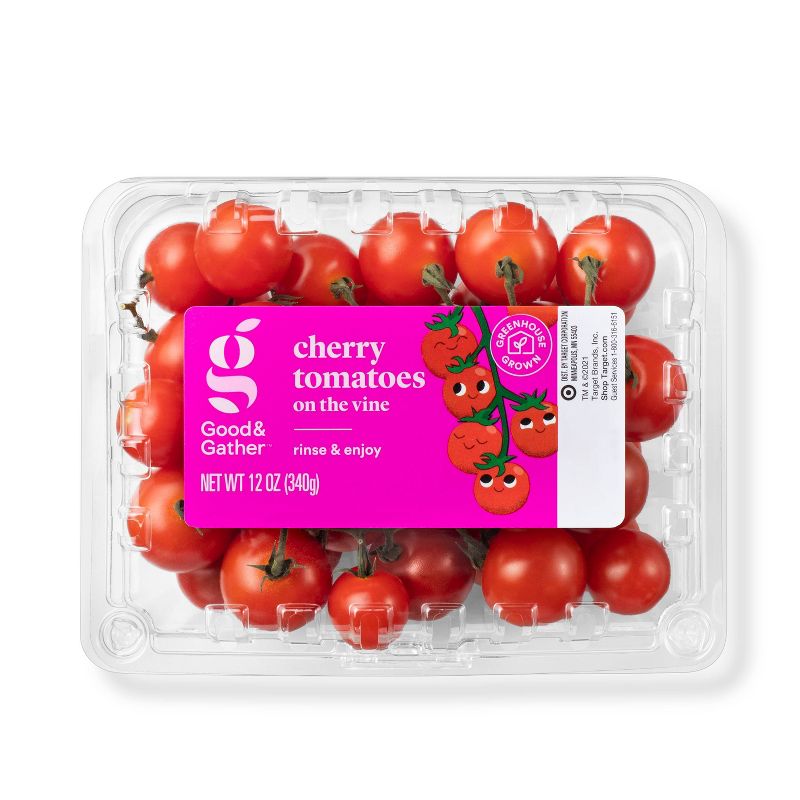 Cherry Tomatoes On-The-Vine - 12oz - Good &#38; Gather&#8482; (Packaging May Vary), 1 of 5