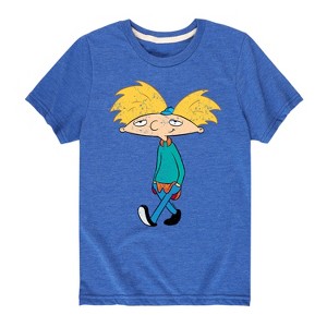 Boys' - Hey Arnold! - Distressed Arnold Short Sleeve Graphic T-Shirt - 1 of 4