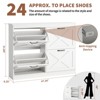 41"Shoe Storage Cabinet with 4 Flip Drawers, Modern Farmhouse Shoe Rack with Adjustable Shelves,Freestanding Narrow Organizer for Living Room Bedroom - 4 of 4