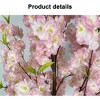 Artificial Cherry Blossom Tree, Tall Potted Faux Cherry Blossom Tree Plants in Pot with Lifelike Trunk for Home Office Bedroom Porch - 3 of 4