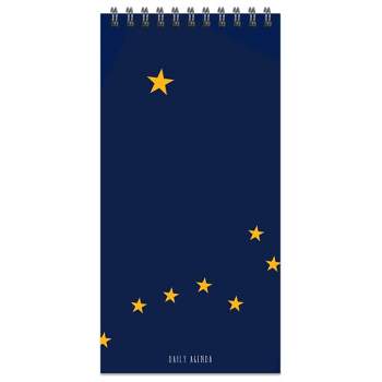 Spiral 1-Subject Notebook Daily Agenda 8.5" x 4" - Alaska Flag - The Time Factory