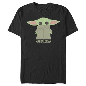 Men's Star Wars The Mandalorian The Child Cartoon Shy T-Shirt - 1 of 4