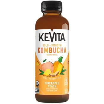 KeVita Pineapple Peach Master Brew Kombucha - 15.2 fl oz
